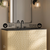 Swiss Madison Bosse 36" Freestanding Bathroom Vanity - Natural Oak with Black 3-Hole Widespread Sink Top - SM-BV8802NO-3MB