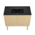 Swiss Madison Bosse 36" Freestanding Bathroom Vanity - Natural Oak with Black 3-Hole Widespread Sink Top - SM-BV8802NO-3MB