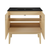 Swiss Madison Bosse 36" Freestanding Bathroom Vanity - Natural Oak with Black 3-Hole Widespread Sink Top - SM-BV8802NO-3MB