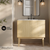 Swiss Madison Bosse 36" Freestanding Bathroom Vanity - Natural Oak with White 3-Hole Widespread Sink Top - SM-BV8802NO-3