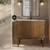 Swiss Madison Bosse 36" Freestanding Bathroom Vanity - Brown Oak with White Sink Top - SM-BV8802BO