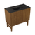 Swiss Madison Bosse 36" Freestanding Bathroom Vanity - Brown Oak with Black Sink Top - SM-BV8802BOMB