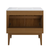 Swiss Madison Bosse 36" Freestanding Bathroom Vanity - Brown Oak with White 3-Hole Widespread Sink Top - SM-BV8802BO-3