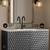 Swiss Madison Bosse 36" Freestanding Bathroom Vanity - Black Oak with White Sink Top - SM-BV8802AO