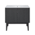 Swiss Madison Bosse 36" Freestanding Bathroom Vanity - Black Oak with White 3-Hole Widespread Sink Top - SM-BV8802AO-3