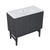 Swiss Madison Bosse 36" Freestanding Bathroom Vanity - Black Oak with White 3-Hole Widespread Sink Top - SM-BV8802AO-3