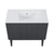 Swiss Madison Bosse 36" Freestanding Bathroom Vanity - Black Oak with White 3-Hole Widespread Sink Top - SM-BV8802AO-3