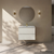 Swiss Madison Liberte 30" Wall-Mounted Bathroom Vanity - White Oak with White Sink Top - SM-BV7801WO