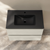 Swiss Madison Liberte 30" Wall-Mounted Bathroom Vanity - White Oak with Black Sink Top - SM-BV7802WO