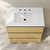 Swiss Madison Liberte 30" Freestanding Bathroom Vanity - Natural Oak with White 3-Hole Widespread Sink Top - SM-BV7809NO