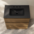 Swiss Madison Liberte 30" Freestanding Bathroom Vanity - Brown Oak with Black 3-Hole Widespread Sink Top - SM-BV7810BO