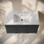 Swiss Madison Cascade 36" Wall-Mounted Bathroom Vanity - Black Oak with White 3-Hole Widespread Sink Top - SM-BV8602AO-3W