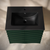 Swiss Madison Cascade 24" Wall-Mounted Bathroom Vanity - Green Oak with Black Sink Top - SM-BV8601GA-MB