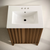 Swiss Madison Troyes 24" Freestanding Bathroom Vanity - Brown Oak with White 3-Hole Centerset Sink Top - SM-BV3401BO-3C