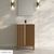 Swiss Madison Troyes 24" Freestanding Bathroom Vanity Cabinet without Top - Brown Oak - SM-BV3401BO-C