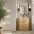 Swiss Madison St. Tropez 24" Freestanding Bathroom Vanity - Natural Oak with White Sink Top - SM-BV0801NO
