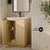 Swiss Madison St. Tropez 24" Freestanding Bathroom Vanity - Natural Oak with White Sink Top - SM-BV0801NO