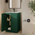 Swiss Madison St. Tropez 24" Freestanding Bathroom Vanity - Green Oak with White Sink Top - SM-BV0801GA