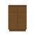 Swiss Madison St. Tropez 24" Freestanding Bathroom Vanity - Brown Oak with White Sink Top - SM-BV0801BO
