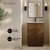 Swiss Madison St. Tropez 24" Freestanding Bathroom Vanity - Brown Oak with White Sink Top - SM-BV0801BO
