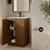 Swiss Madison St. Tropez 24" Freestanding Bathroom Vanity - Brown Oak with White Sink Top - SM-BV0801BO