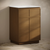 Swiss Madison St. Tropez 24" Freestanding Bathroom Vanity - Brown Oak with White Sink Top - SM-BV0801BO