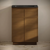 Swiss Madison St. Tropez 24" Freestanding Bathroom Vanity - Brown Oak with Black 3-Hole Widespread Sink Top - SM-BV0801BO-3WMB