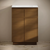 Swiss Madison St. Tropez 24" Freestanding Bathroom Vanity - Brown Oak with White 3-Hole Centerset Sink Top - SM-BV0801BO-3C