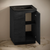 Swiss Madison St. Tropez 24" Freestanding Bathroom Vanity - Black Oak with Black 3-Hole Centerset Sink Top - SM-BV0801AO-3CMB