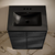 Swiss Madison St. Tropez 24" Freestanding Bathroom Vanity - Black Oak with Black 3-Hole Centerset Sink Top - SM-BV0801AO-3CMB