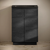 Swiss Madison St. Tropez 24" Freestanding Bathroom Vanity - Black Oak with Black 3-Hole Centerset Sink Top - SM-BV0801AO-3CMB