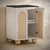Swiss Madison Plaisir II 24" Freestanding Bathroom Vanity - White Oak with Black Sink Top - SM-BV0701WO-MB
