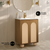 Swiss Madison Plaisir II 24" Freestanding Bathroom Vanity - Brown Oak with White Sink Top - SM-BV0701BO