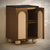 Swiss Madison Plaisir II 24" Freestanding Bathroom Vanity - Brown Oak with Black Sink Top - SM-BV0701BO-MB
