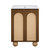 Swiss Madison Plaisir II 24" Freestanding Bathroom Vanity - Brown Oak with White 3-Hole Widespread Sink Top - SM-BV0701BO-3W