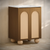 Swiss Madison Plaisir II 24" Freestanding Bathroom Vanity - Brown Oak with White 3-Hole Widespread Sink Top - SM-BV0701BO-3W