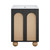Swiss Madison Plaisir II 24" Freestanding Bathroom Vanity - Black Oak with White 3-Hole Centerset Sink Top - SM-BV0701AO-3C
