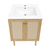 Swiss Madison Classe 24" Freestanding Bathroom Vanity - Natural Oak with White Sink Top - SM-BV662NO
