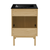 Swiss Madison Classe 24" Freestanding Bathroom Vanity - Natural Oak with Black 3-Hole Centerset Sink Top - SM-BV662NO-3MB
