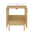 Swiss Madison Classe 24" Freestanding Bathroom Vanity - Natural Oak with White 3-Hole Centerset Sink Top - SM-BV662NO-3