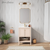 Swiss Madison Chateau 24" Freestanding Bathroom Vanity - White Oak with White Sink Top - SM-BV0601WO