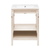 Swiss Madison Chateau 24" Freestanding Bathroom Vanity - White Oak with White Sink Top - SM-BV0601WO