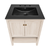 Swiss Madison Chateau 24" Freestanding Bathroom Vanity - White Oak with Black 3-Hole Widespread Sink Top - SM-BV0601WO-3WMB