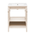 Swiss Madison Chateau 24" Freestanding Bathroom Vanity - White Oak with White 3-Hole Centerset Sink Top - SM-BV0601WO-3C