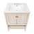Swiss Madison Chateau 24" Freestanding Bathroom Vanity - White Oak with White 3-Hole Centerset Sink Top - SM-BV0601WO-3C