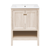 Swiss Madison Chateau 24" Freestanding Bathroom Vanity - White Oak with White 3-Hole Centerset Sink Top - SM-BV0601WO-3C