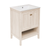 Swiss Madison Chateau 24" Freestanding Bathroom Vanity - White Oak with White 3-Hole Centerset Sink Top - SM-BV0601WO-3C