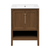 Swiss Madison Chateau 24" Freestanding Bathroom Vanity - Brown Oak with White Sink Top - SM-BV0601BO