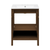 Swiss Madison Chateau 24" Freestanding Bathroom Vanity - Brown Oak with White Sink Top - SM-BV0601BO