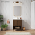 Swiss Madison Chateau 24" Freestanding Bathroom Vanity - Brown Oak with White Sink Top - SM-BV0601BO